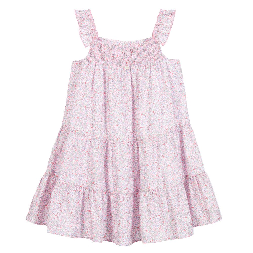 Pureté Du... Bébé - Pink Floral Cotton Dress | Childrensalon