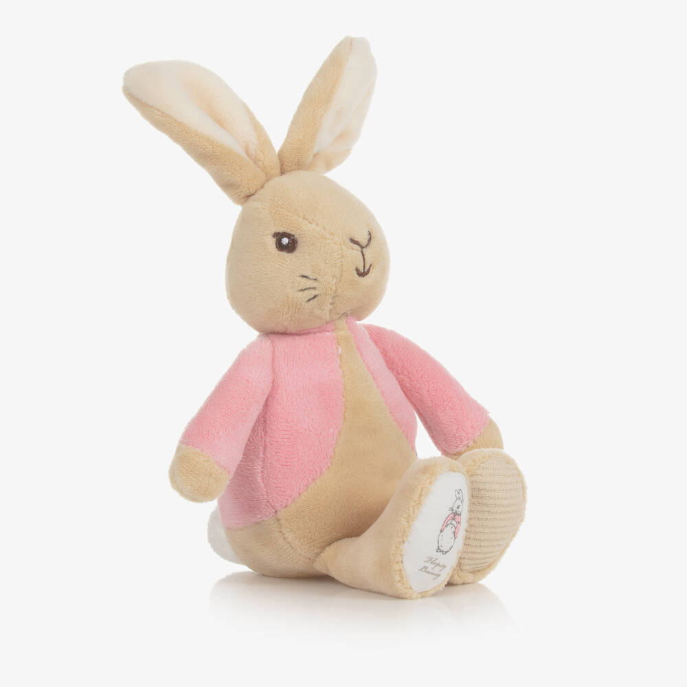 Rainbow Designs - Beige Flopsy Bunny Rattle (21cm) | Childrensalon