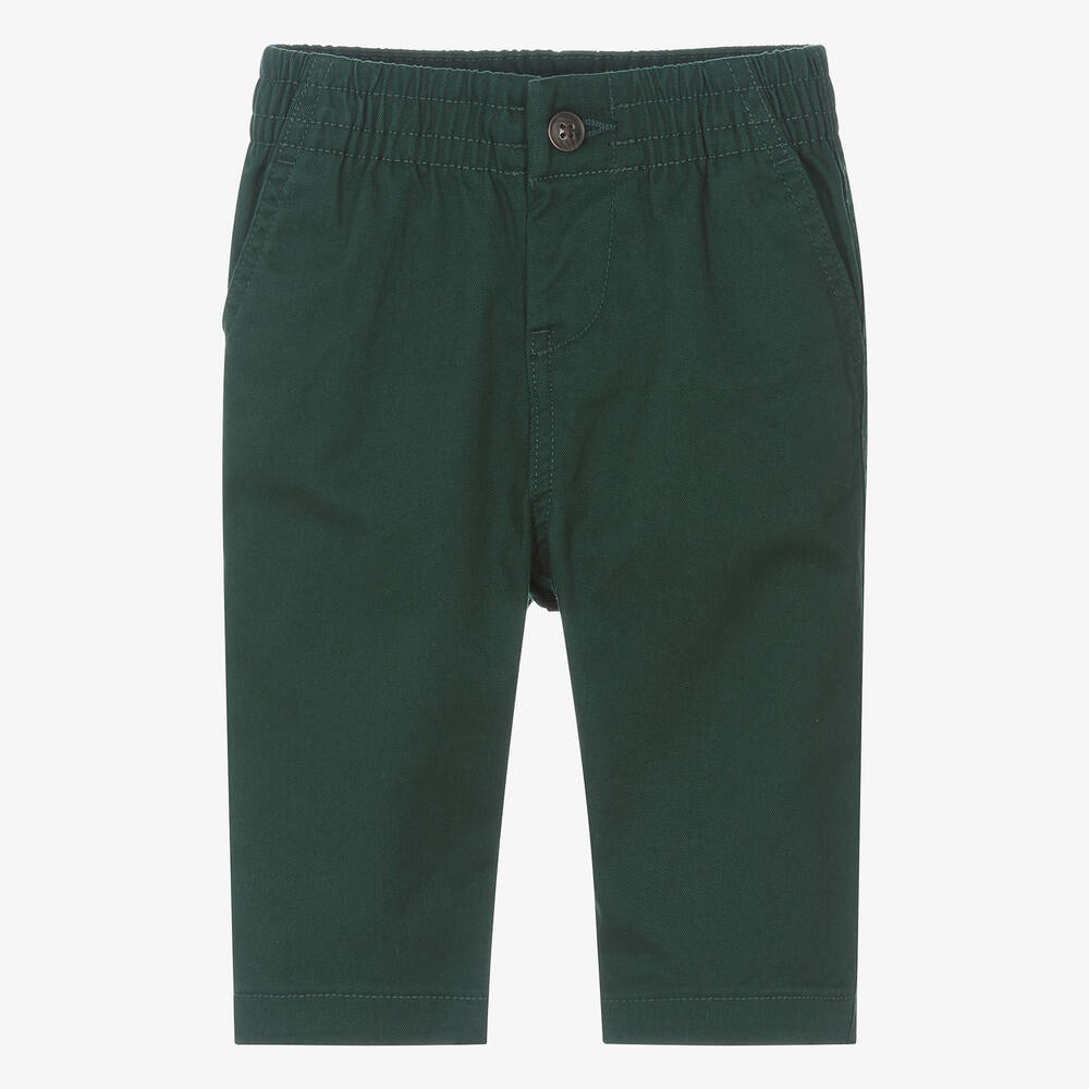 Ralph Lauren Baby Boys Green Cotton Chino Trousers