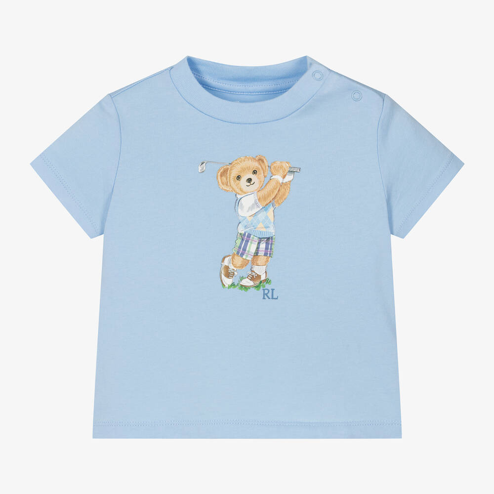 Ralph Lauren - Baby Boys Polo Bear Cotton T-Shirt | Childrensalon