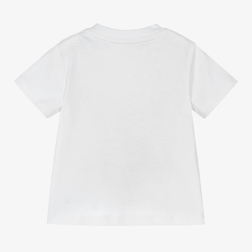 Ralph Lauren - Baby Boys White Pony Cotton T-Shirt | Childrensalon