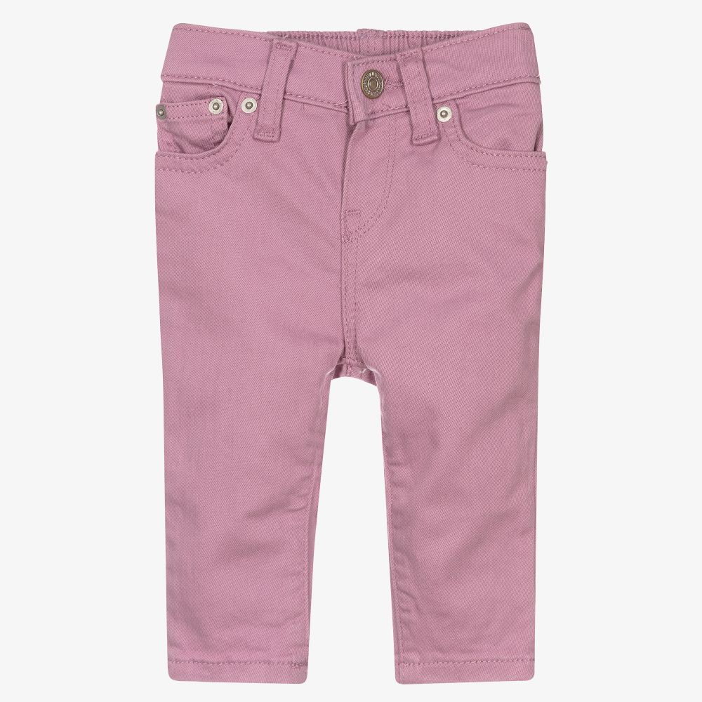 - Baby Girls Purple Jeans |