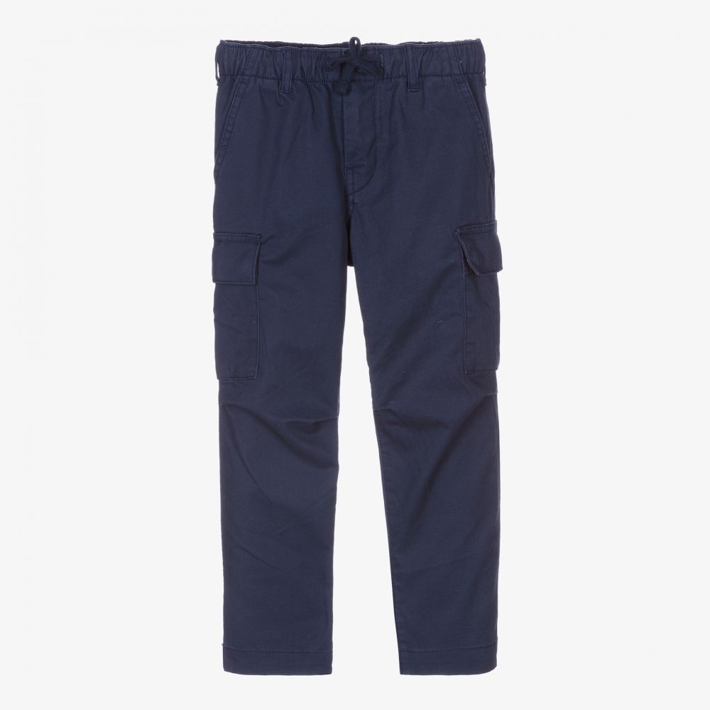 Polo Ralph Lauren Babies' Boys Blue Cotton Cargo Trousers