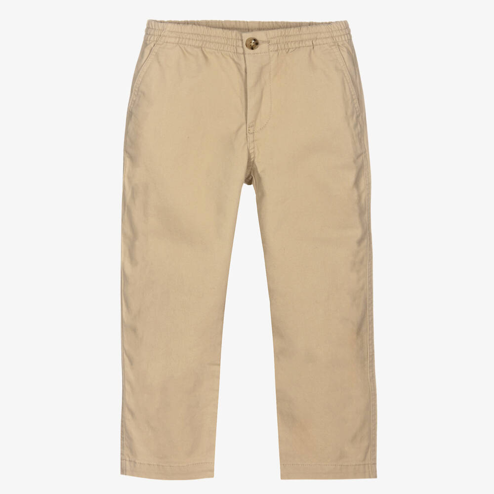 Ralph Lauren - Бежевые хлопковые брюки чинос для мальчиков | Childrensalon