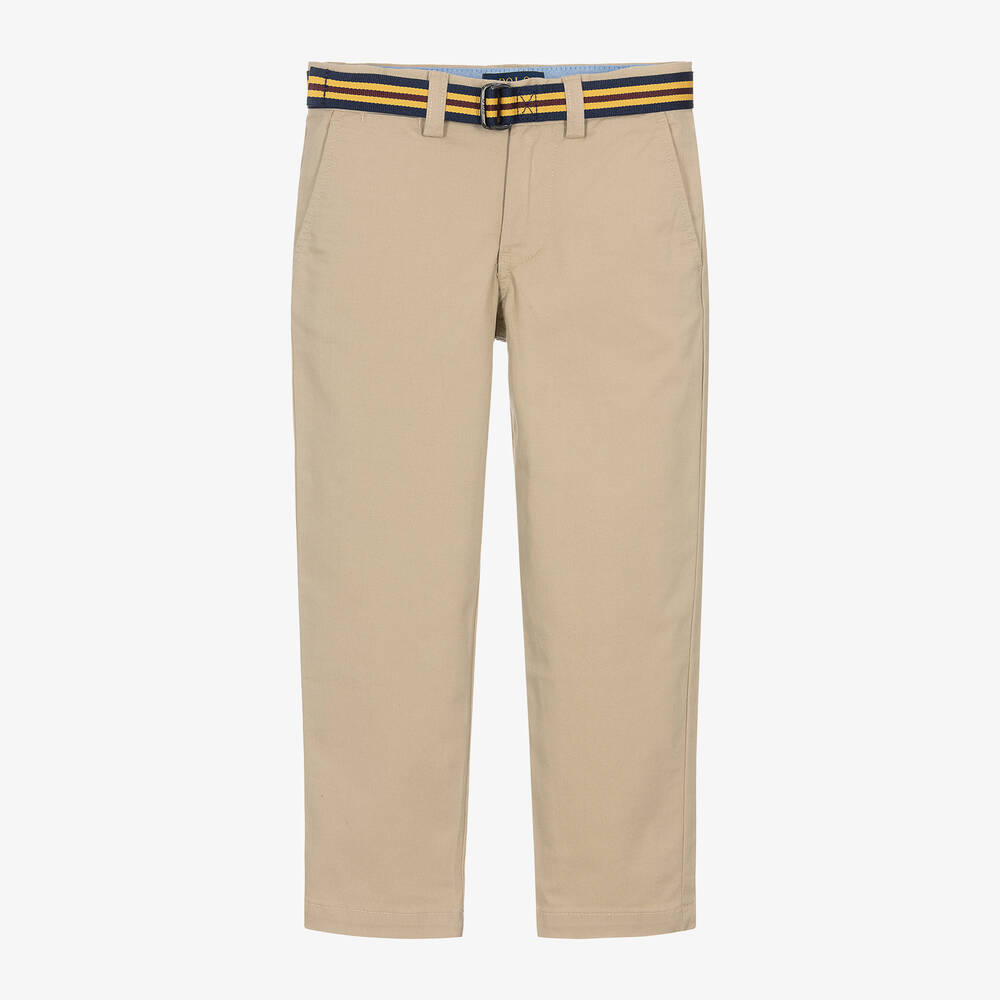 Ralph Lauren - Бежевые брюки чинос из хлопкового твила | Childrensalon