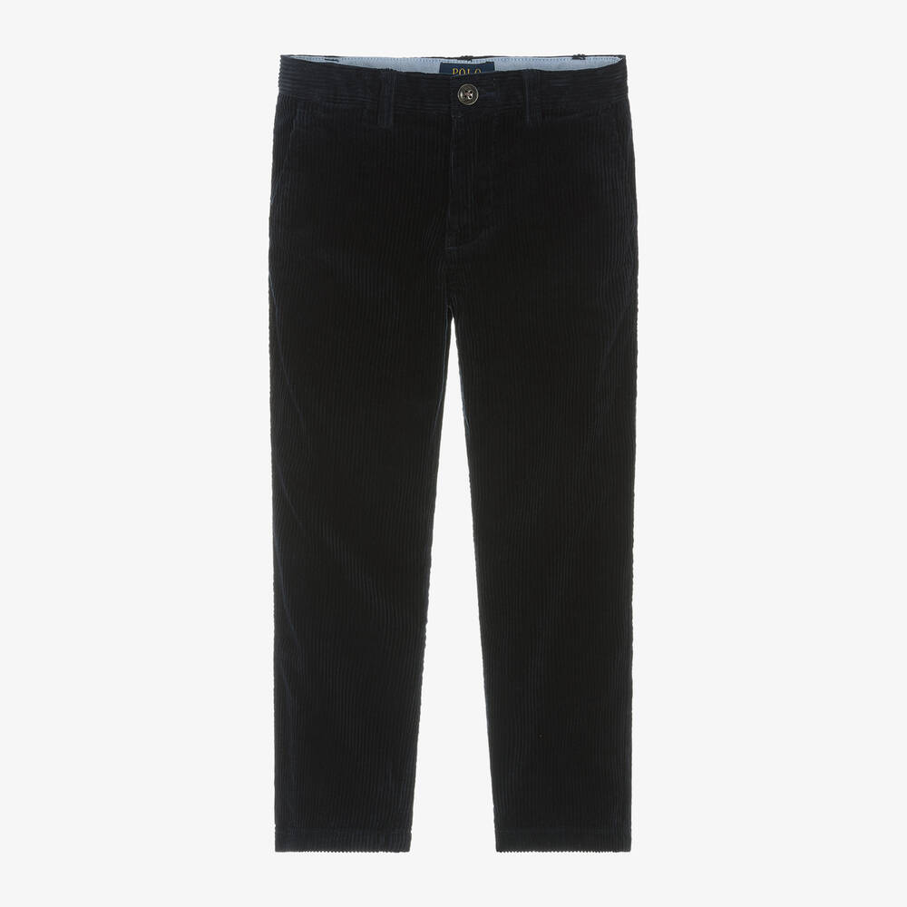 Ralph Lauren - Boys Blue Corduroy Trousers | Childrensalon