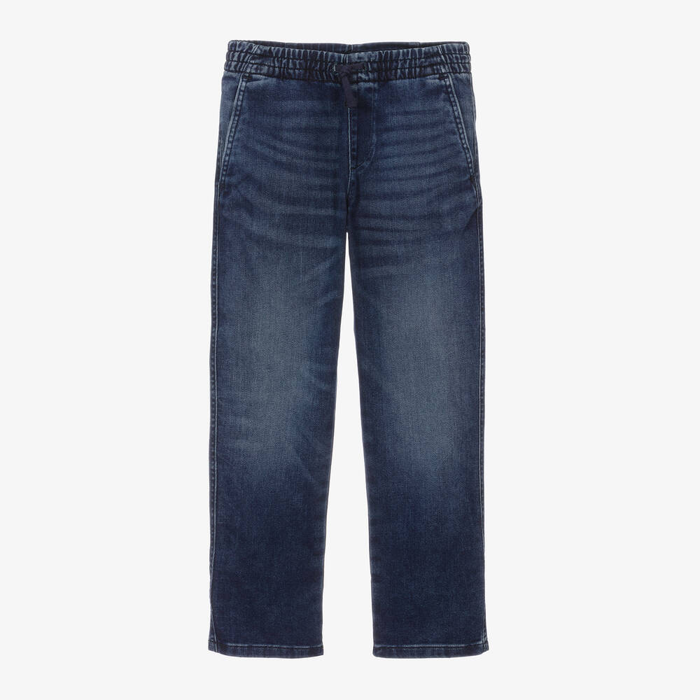 Ralph Lauren - Boys Blue Cotton Denim Jeans | Childrensalon