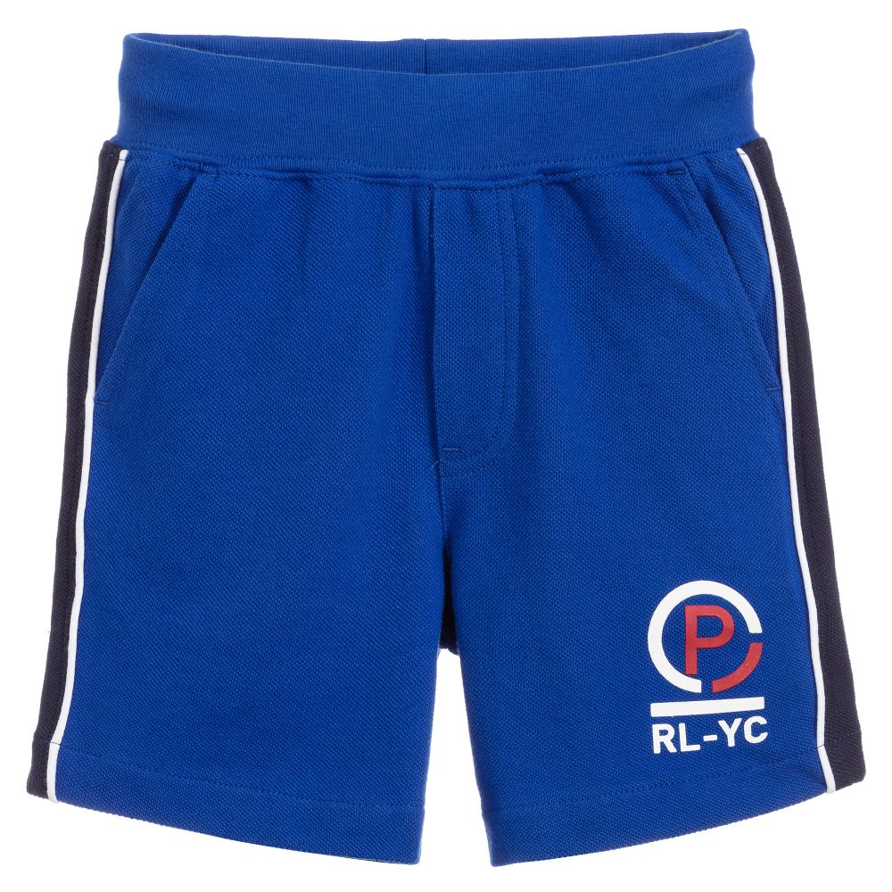 Polo Ralph Lauren Babies' Boys Blue Cotton Shorts
