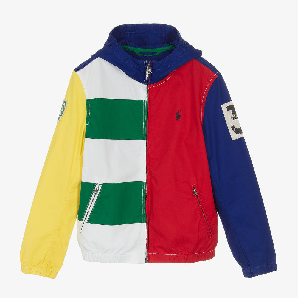 Ralph Lauren - Boys Colourblock Windbreaker Jacket | Childrensalon