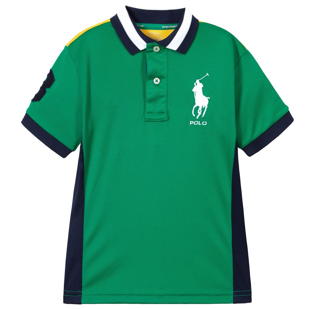 Polo Ralph Lauren Babies' Boys Green Polo Shirt