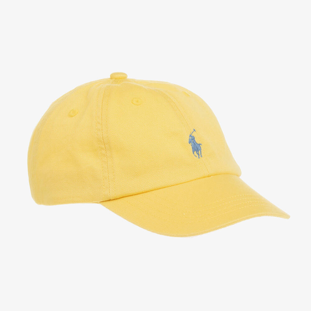 Ralph Lauren Kids' Boys Yellow Cotton Cap