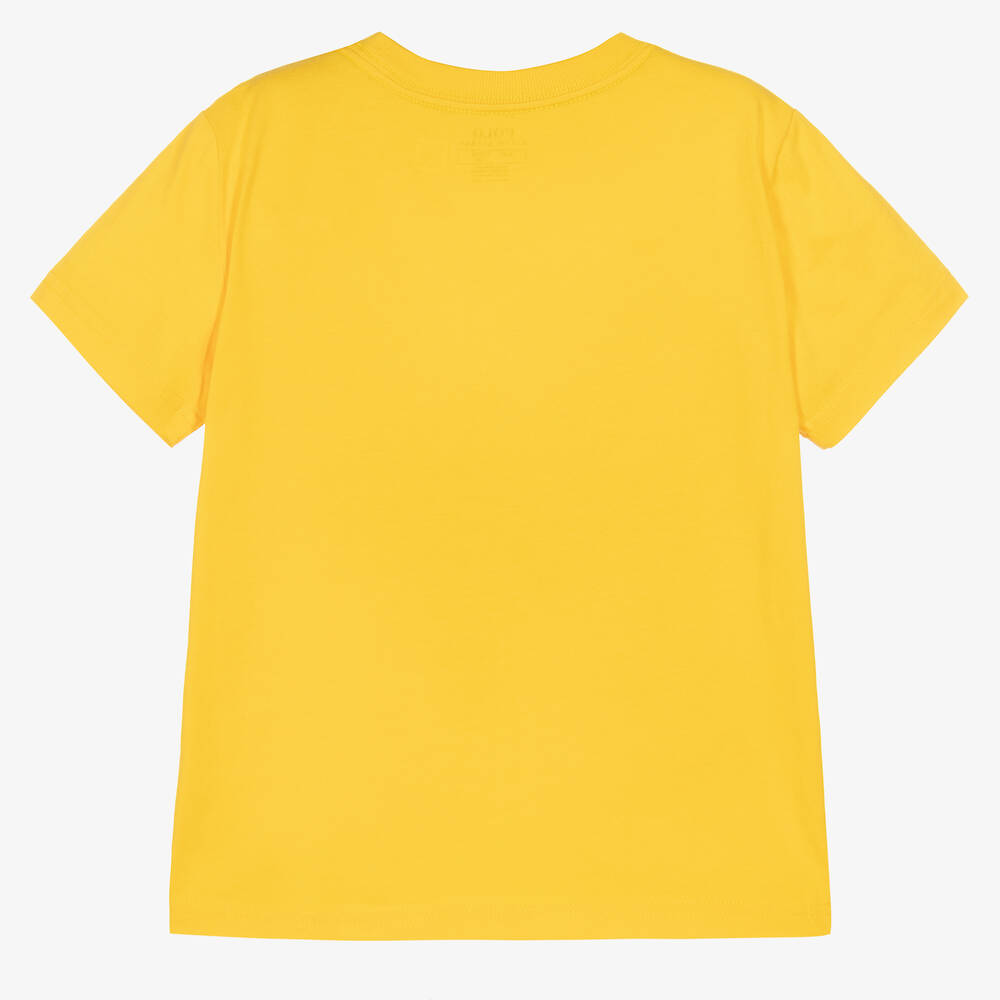 T-shirt jaune en coton pour ado garçon