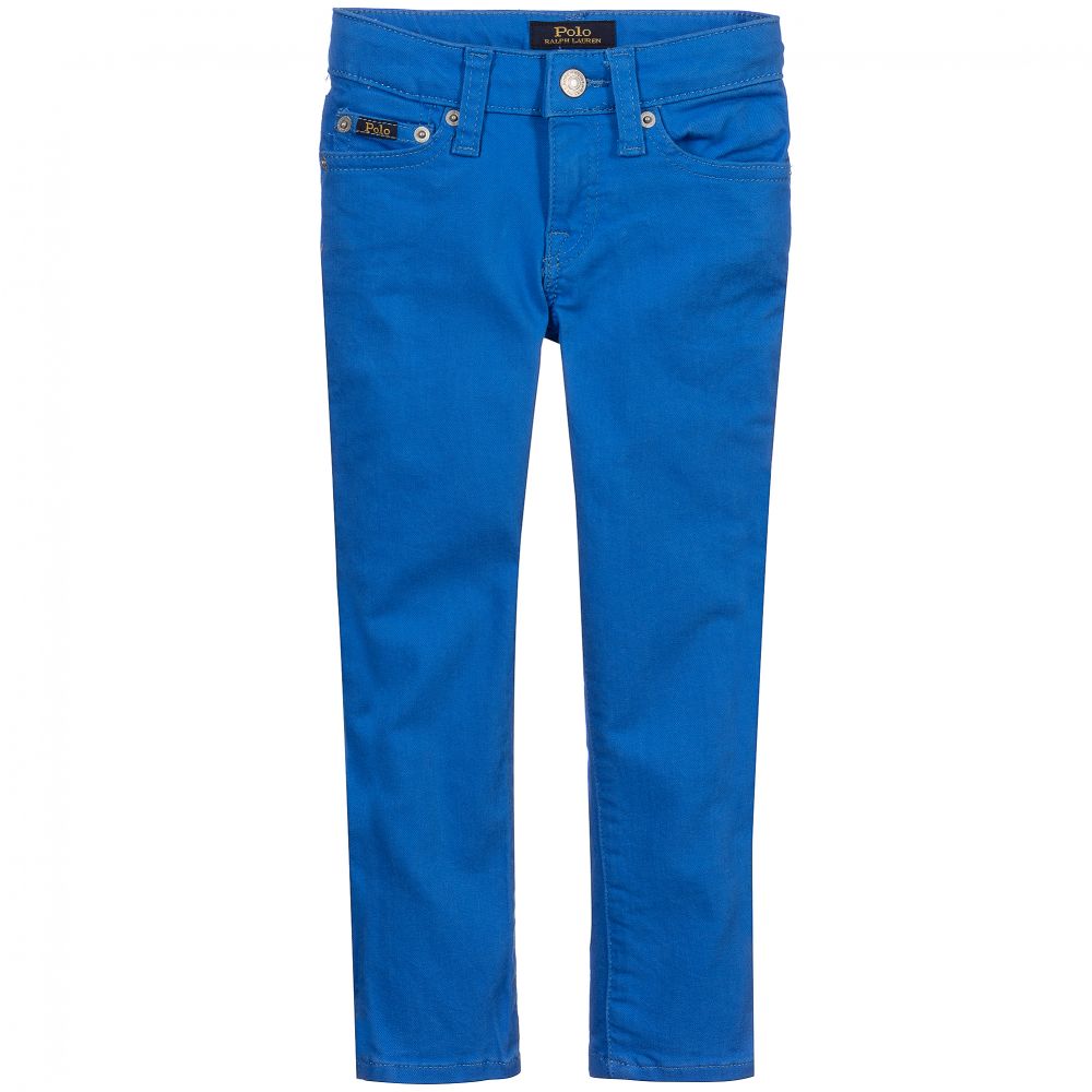Polo Ralph Lauren Babies' Girls Electric Blue Skinny Jeans