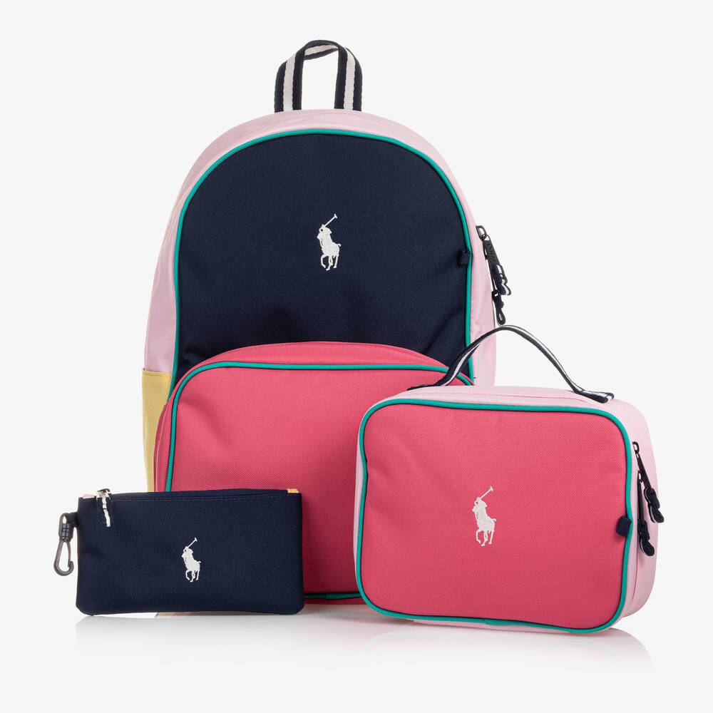 Shop Polo Ralph Lauren Girl's Canvas School Backpack & Pencil Case