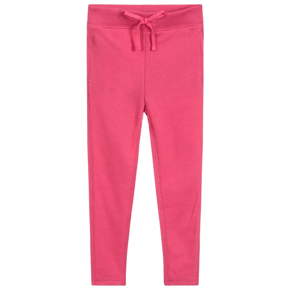 Polo Ralph Lauren Kids' Girls Pink Cotton Joggers