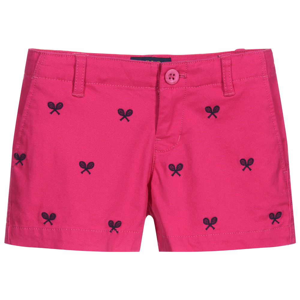 Polo Ralph Lauren Babies' Girls Pink Cotton Shorts