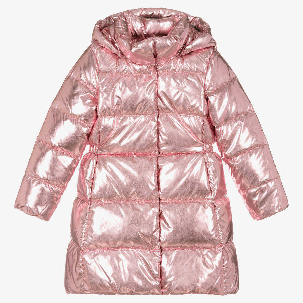 Ralph Lauren Kids' Girls Pink Down-filled Puffer Coat