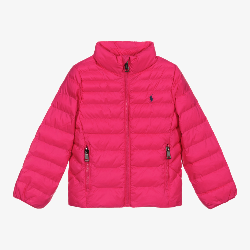 Polo Ralph Lauren Babies' Girls Pink Puffer Jacket
