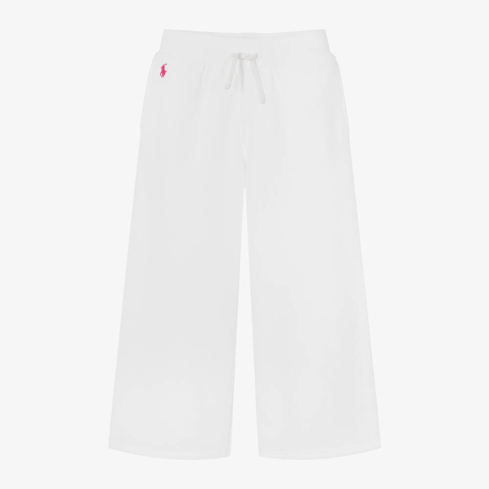 Ralph Lauren - Pantalon de jogging blanc en coton | Childrensalon