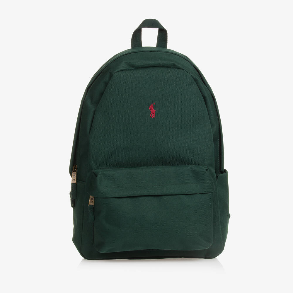 Ralph Lauren - Green Pony Backpack (44cm) | Childrensalon