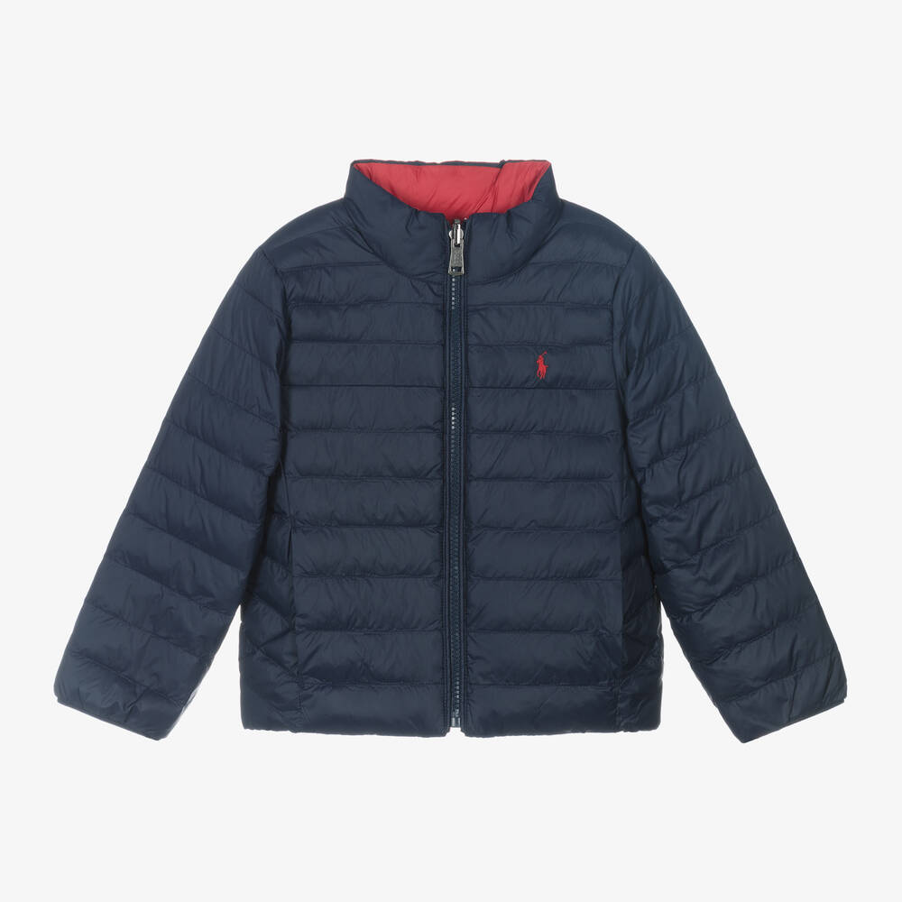 Ralph Lauren - Navy Blue & Red P-Layer 2 Reversible Jacket | Childrensalon