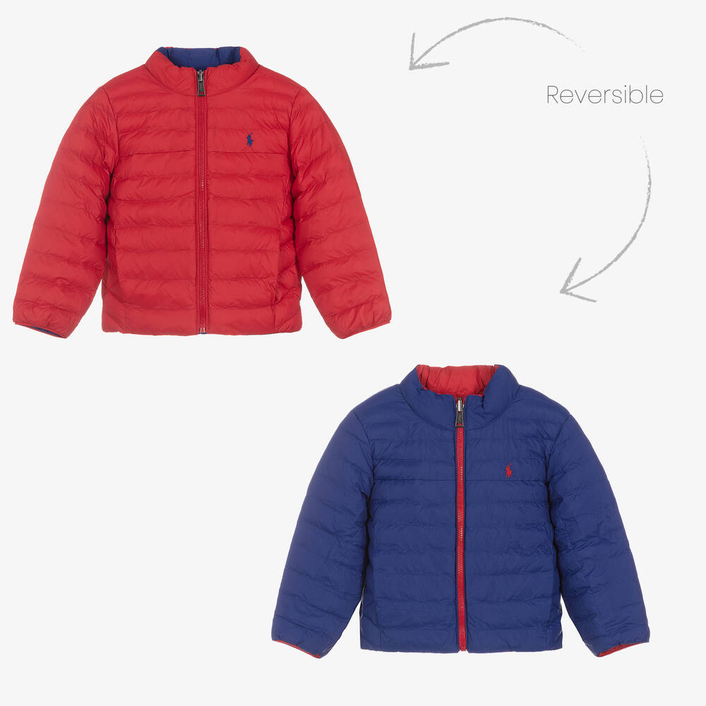 Polo Ralph Lauren - Red & Blue Reversible Jacket | Childrensalon