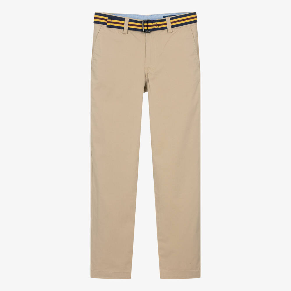Ralph Lauren - Pantalon chino beige en sergé de coton | Childrensalon