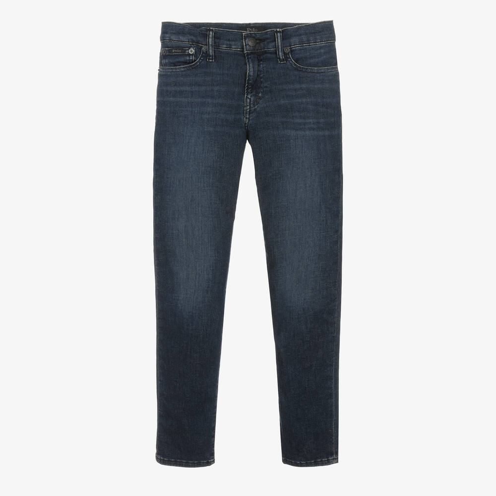 Ralph Lauren - Teen Boys Blue Denim Skinny Fit Jeans | Childrensalon