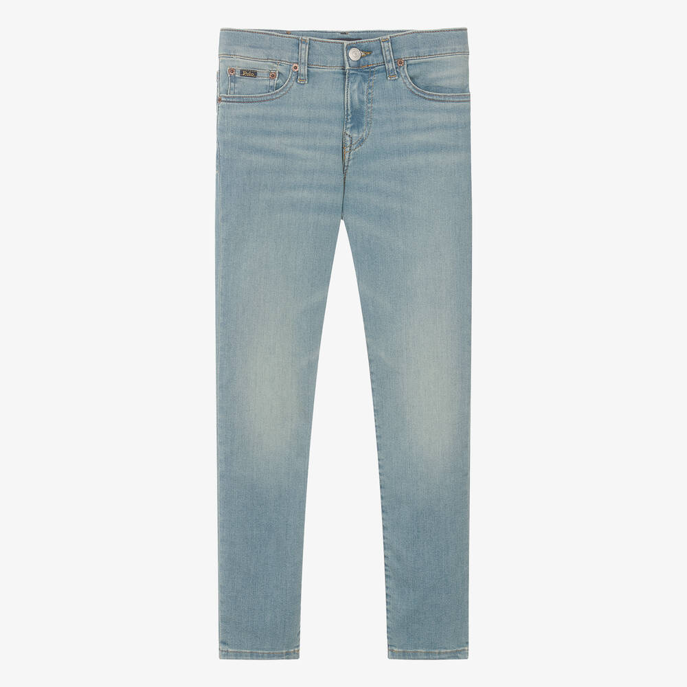 Ralph Lauren - Teen Boys Blue Denim Skinny Jeans | Childrensalon
