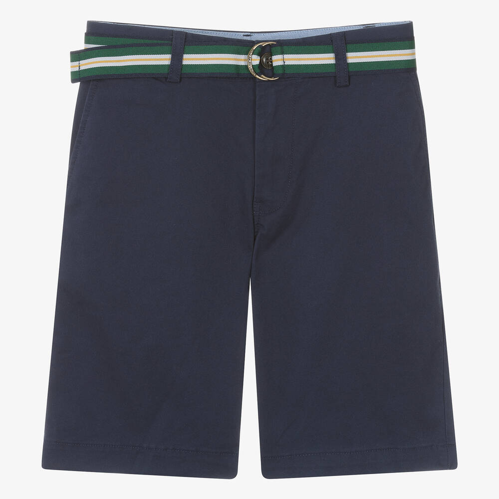 Ralph Lauren - Teen Boys Blue Super Skinny Fit Shorts | Childrensalon