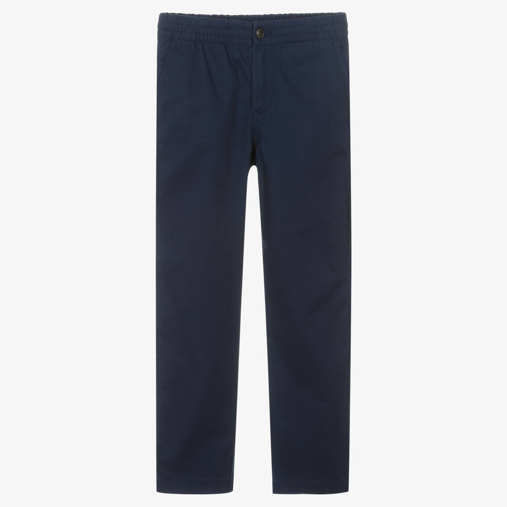Ralph Lauren - Pantalon chino bleu marine en coton | Childrensalon