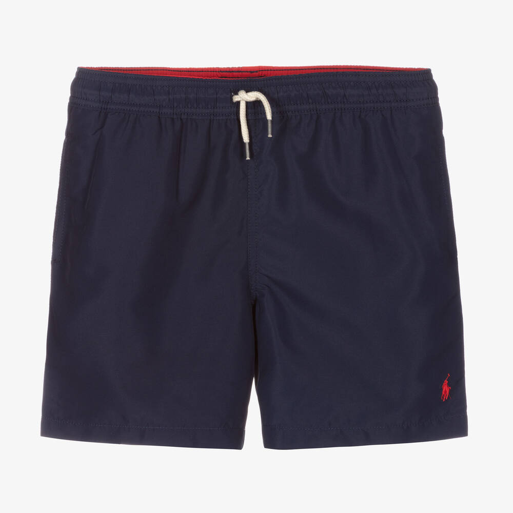 Ralph Lauren - Teen Boys Navy Blue Swim Shorts | Childrensalon