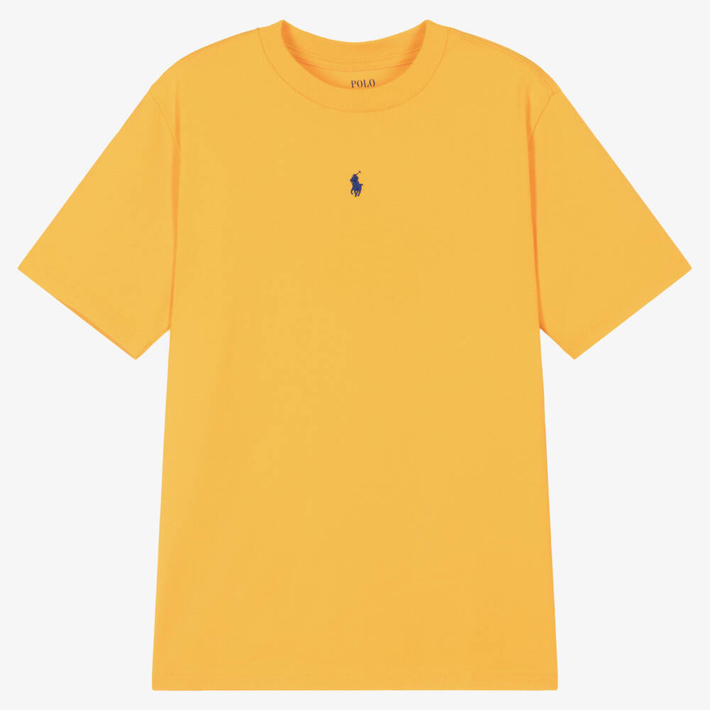 Ralph Lauren Teen Boys Yellow Cotton T-shirt
