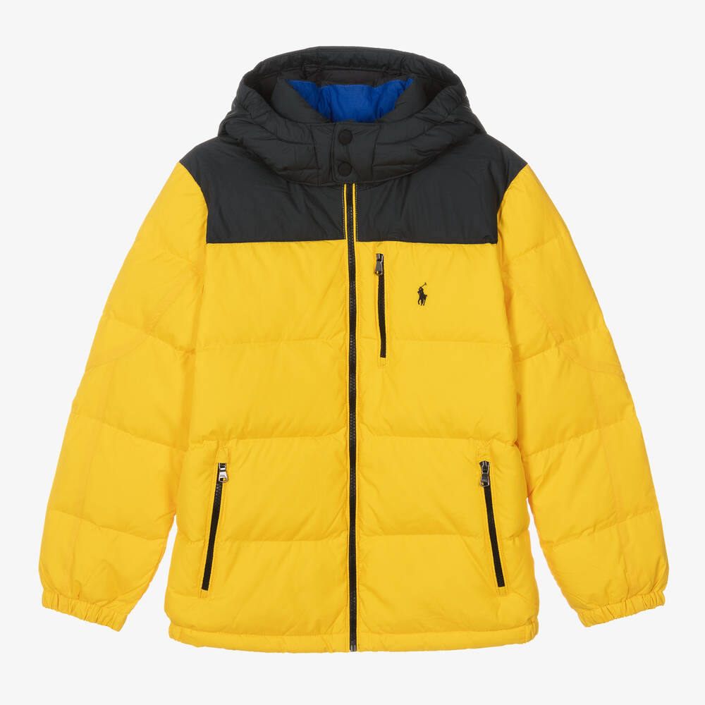 Ralph Lauren Teen Boys Yellow Down-fill Puffer Jacket