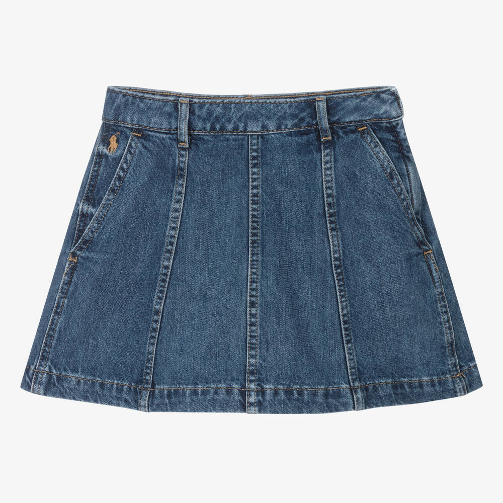 Ralph Lauren - Teen Girls Blue Denim Skirt | Childrensalon