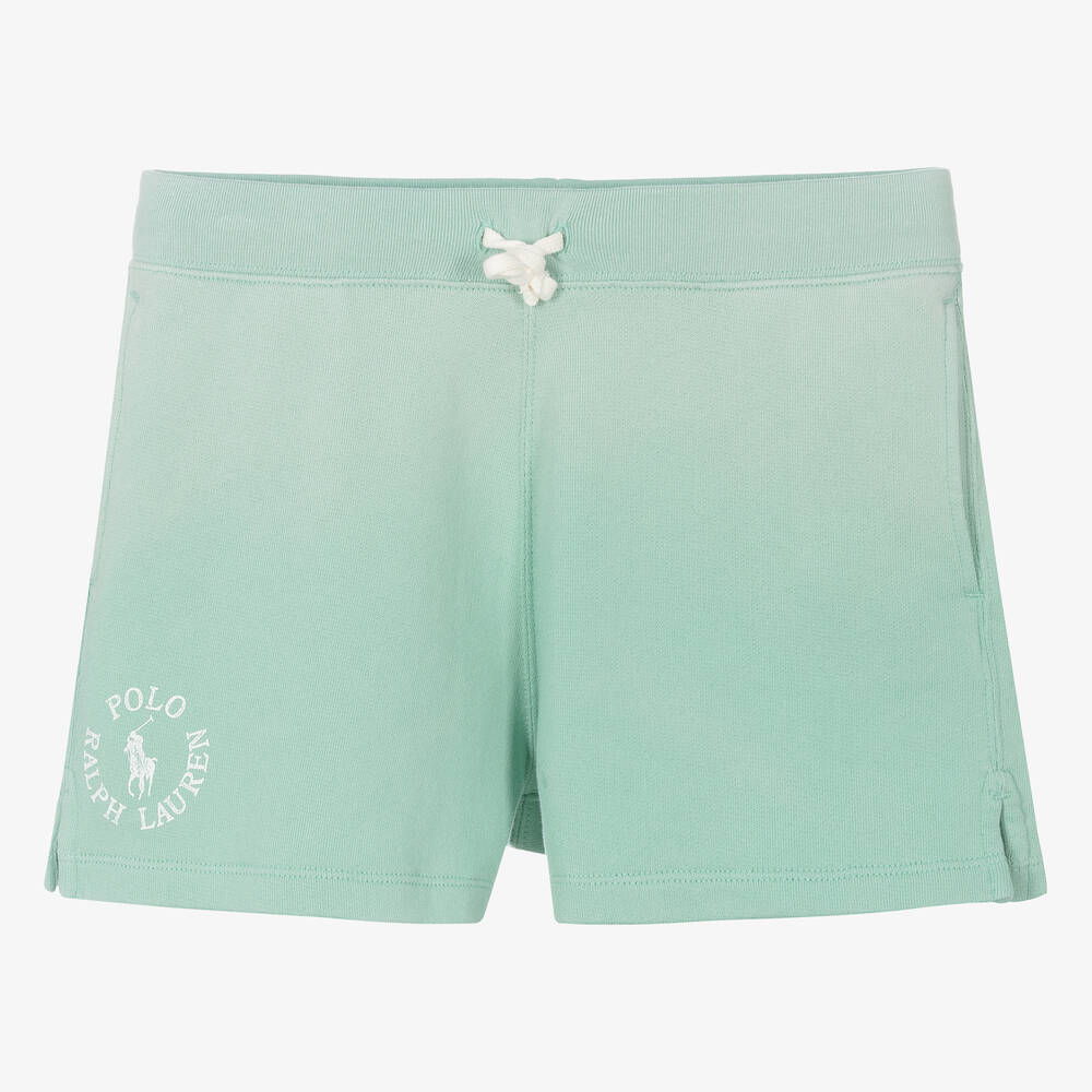 Ralph Lauren - Teen Girls Green Cotton Shorts | Childrensalon