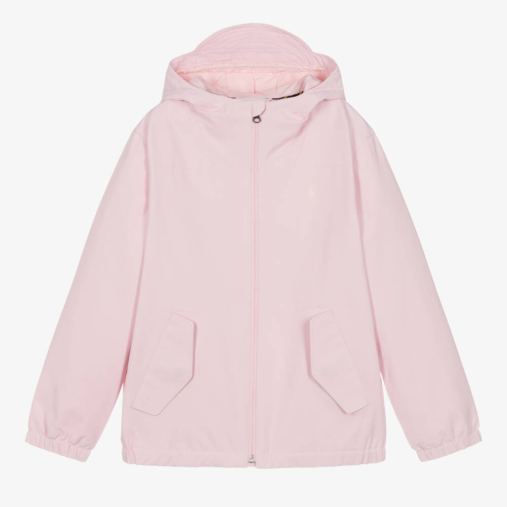 Ralph Lauren Teen Girls Pale Pink P-layer Shell Jacket