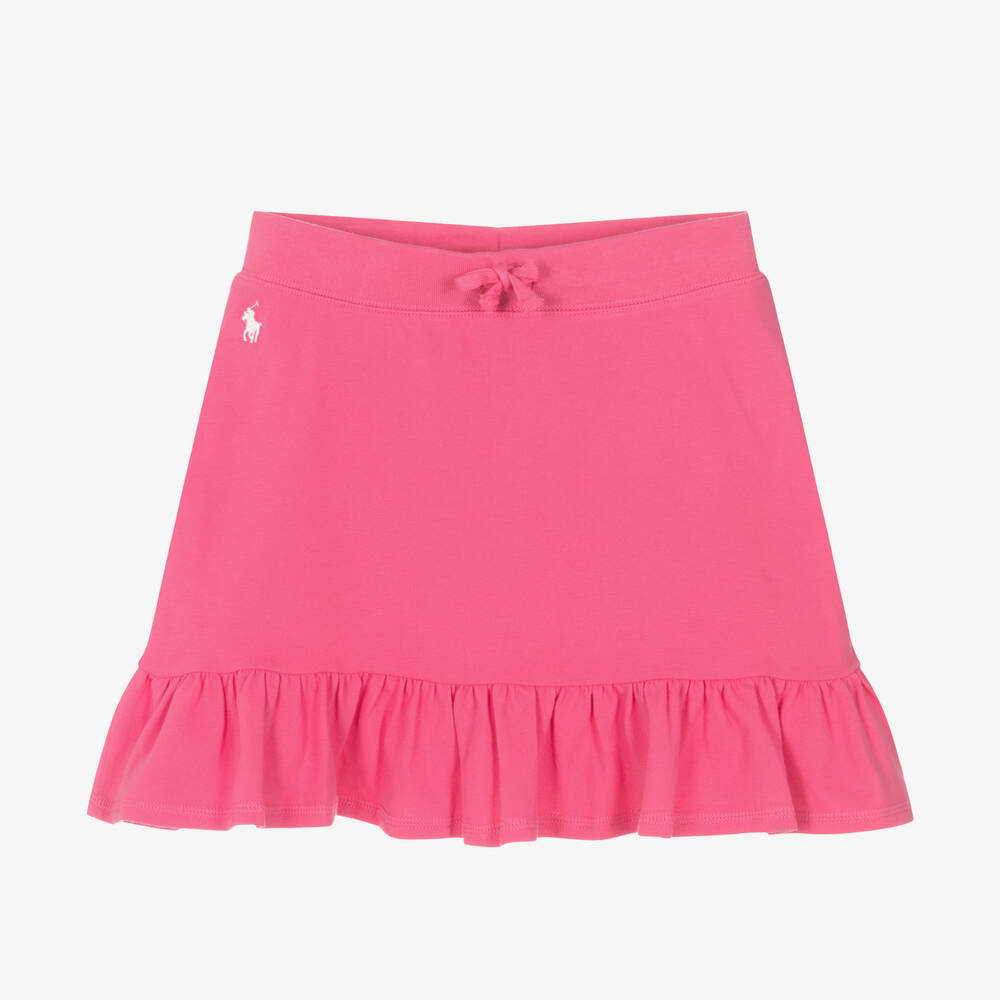 Polo Ralph Lauren - Teen Girls Pink Cotton Logo Skirt | Childrensalon