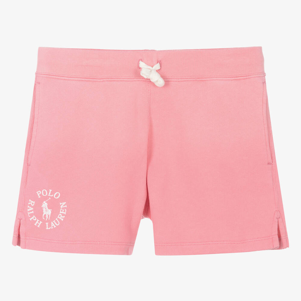 Ralph Lauren - Teen Girls Pink Cotton Shorts | Childrensalon