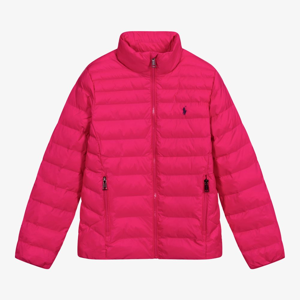 Polo Ralph Lauren Teen Girls Pink Logo Jacket