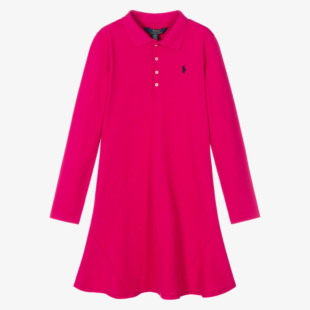 Polo Ralph Lauren Teen Girls Pink Polo Dress