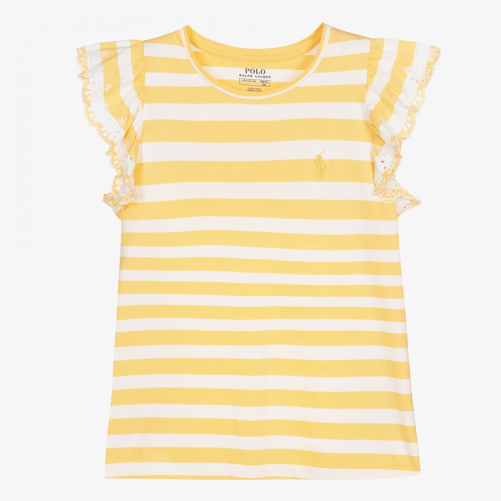 Polo Ralph Lauren Teen Girls Yellow T-shirt
