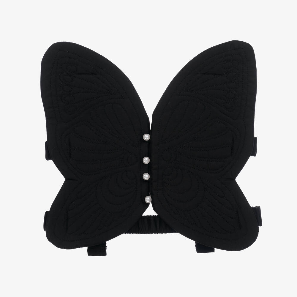 RaspberryPlum - Girls Black Butterfly Dress-Up Top | Childrensalon