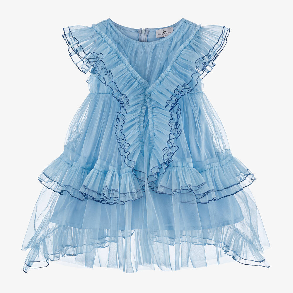 Raspberryplum Kids'  Girls Blue Tulle Ruffle Dress