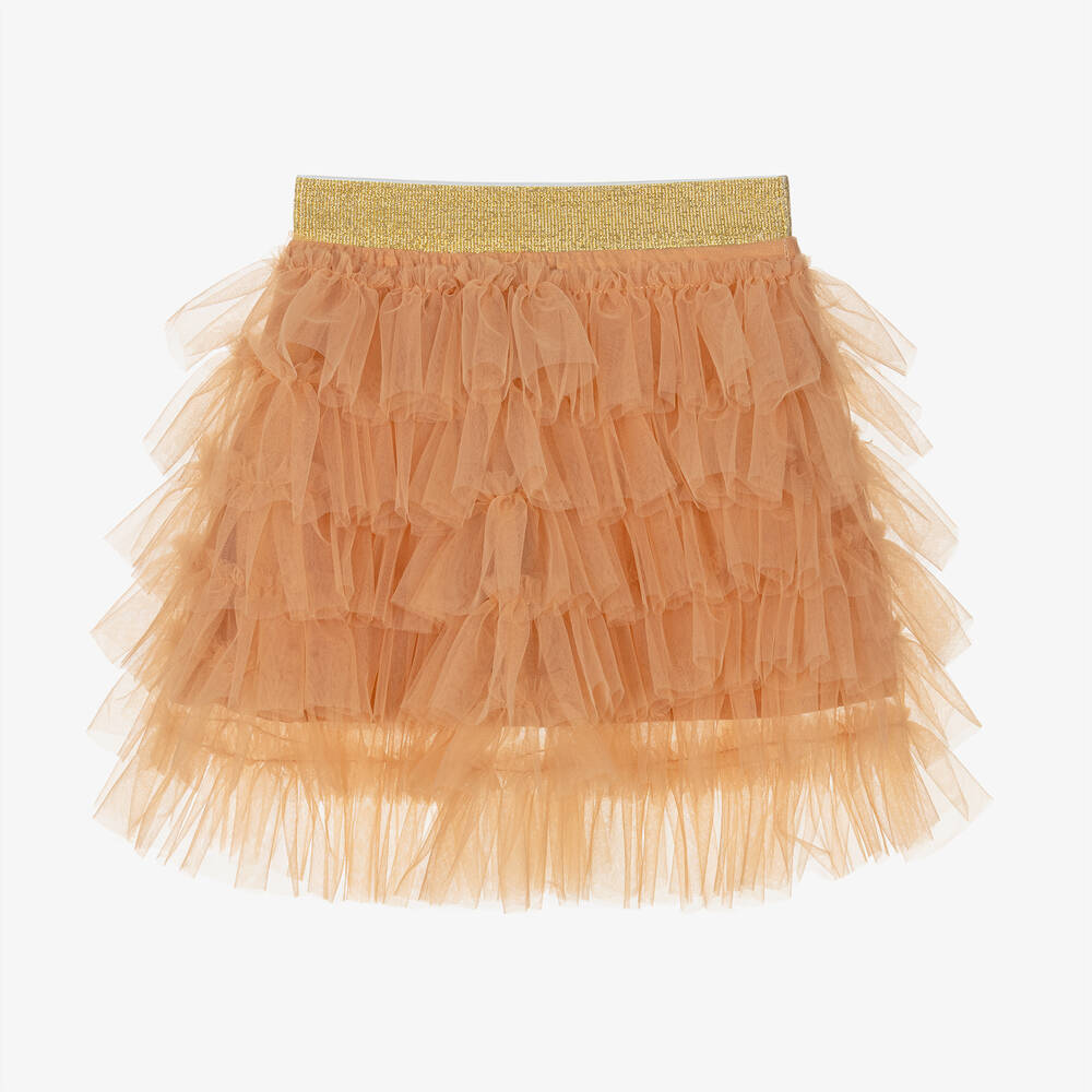 RaspberryPlum - Girls Pastel Orange Tulle Skirt | Childrensalon