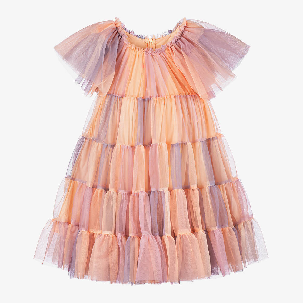 RaspberryPlum - Girls Pink Ombré Tulle Dress | Childrensalon
