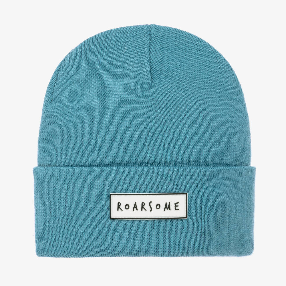 Roarsome Blue Knitted Beanie Hat