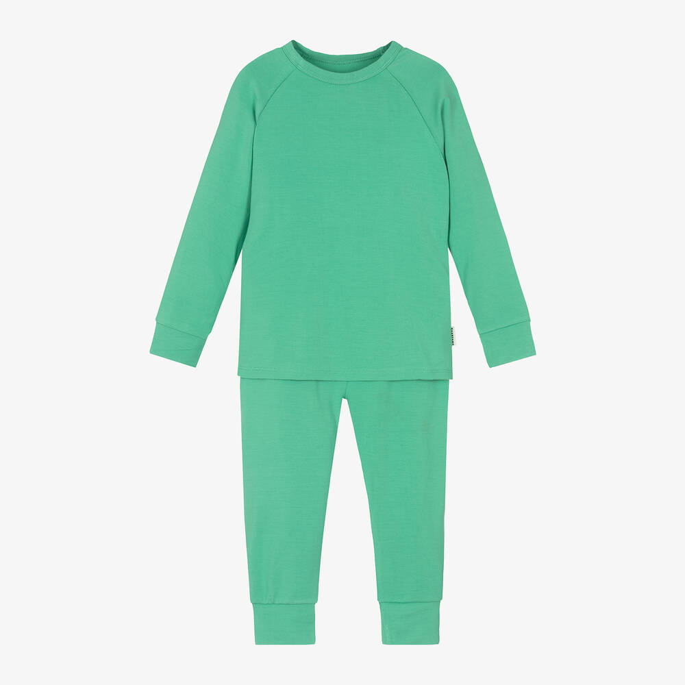 Roarsome Babies' Green Bamboo Jersey Base Layer Set