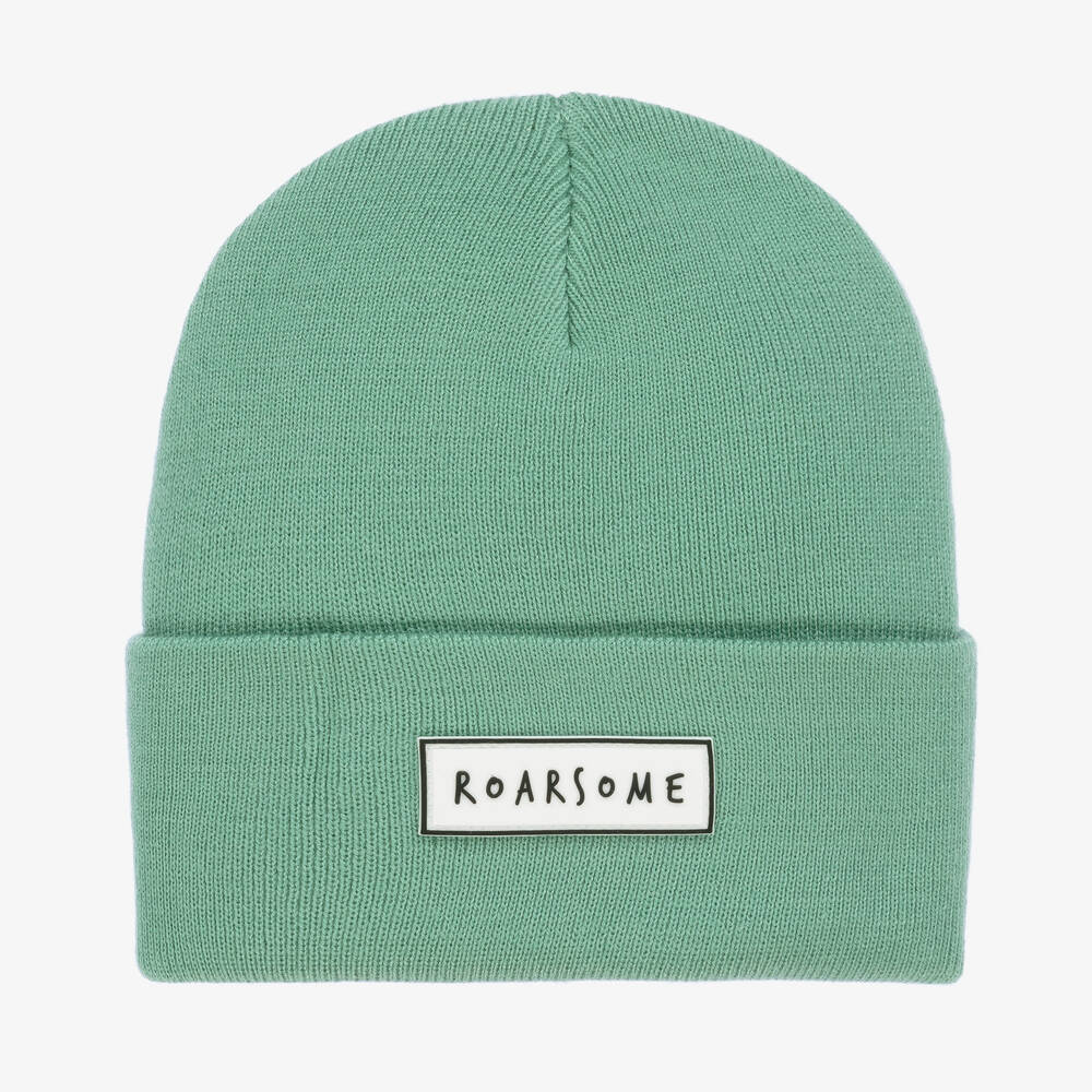 Roarsome Green Knitted Beanie Hat
