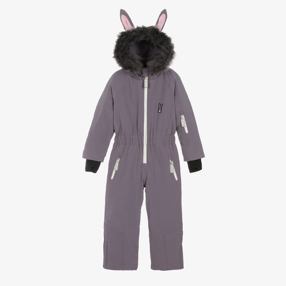 Roarsome - Grey Hop The Bunny Snowsuit | Childrensalon